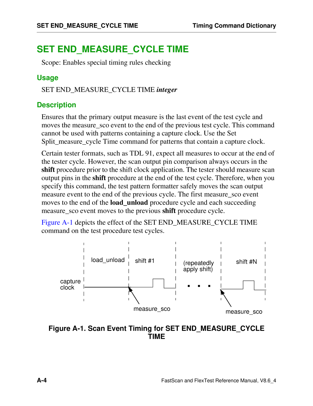 Mentor v8.6_4 manual SET Endmeasurecycle Time 