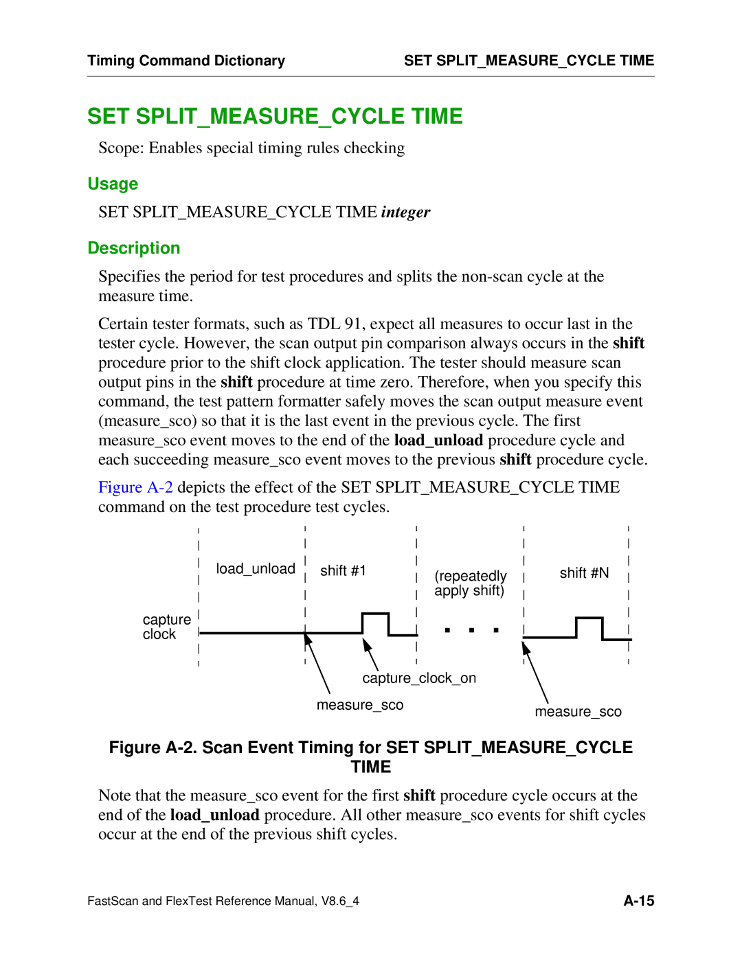 Mentor v8.6_4 manual SET Splitmeasurecycle Time 