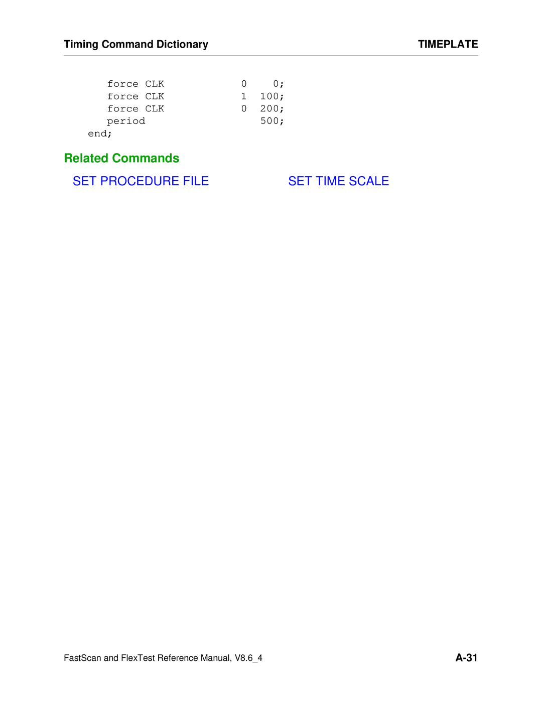 Mentor v8.6_4 manual SET Procedure File SET Time Scale 