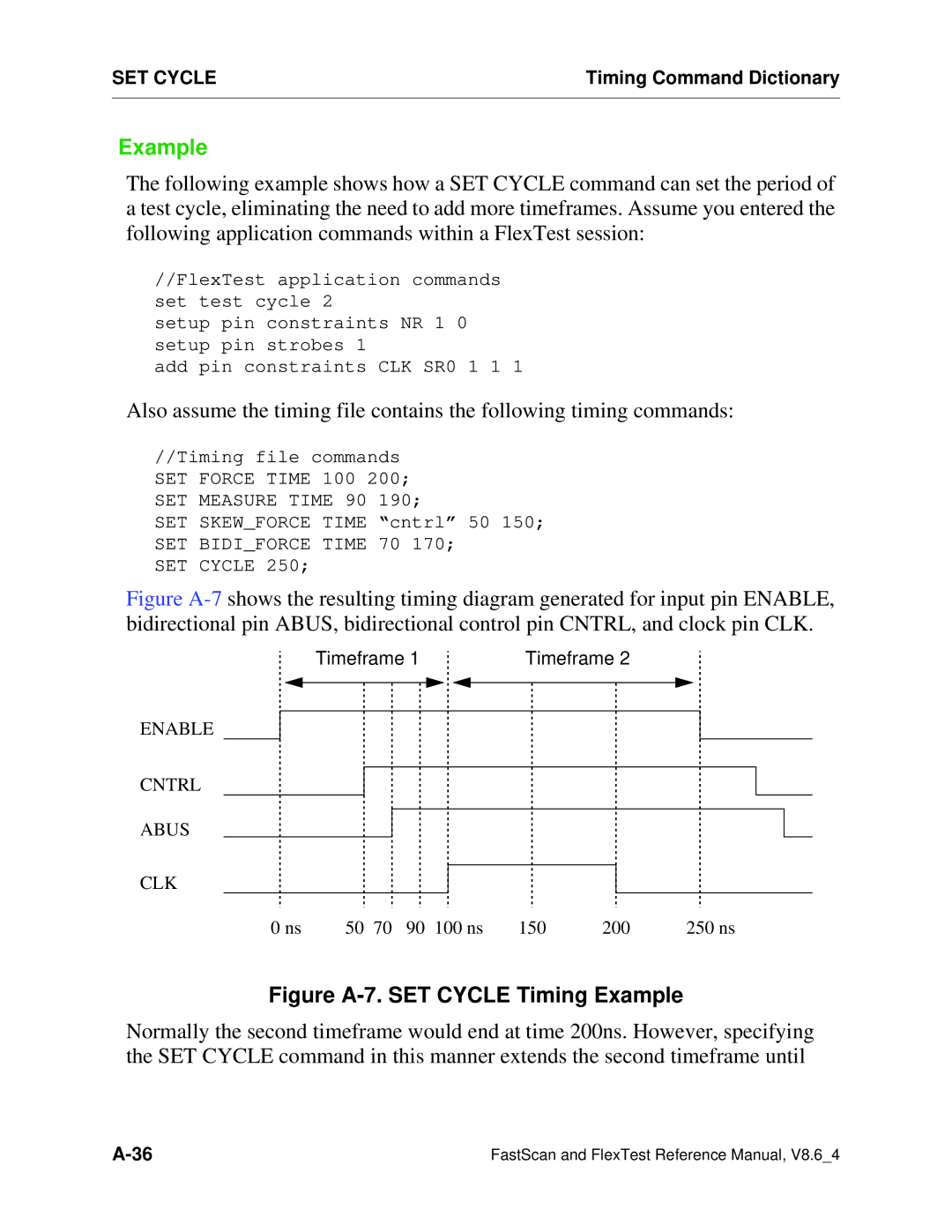 Mentor v8.6_4 manual Figure A-7. SET Cycle Timing Example 