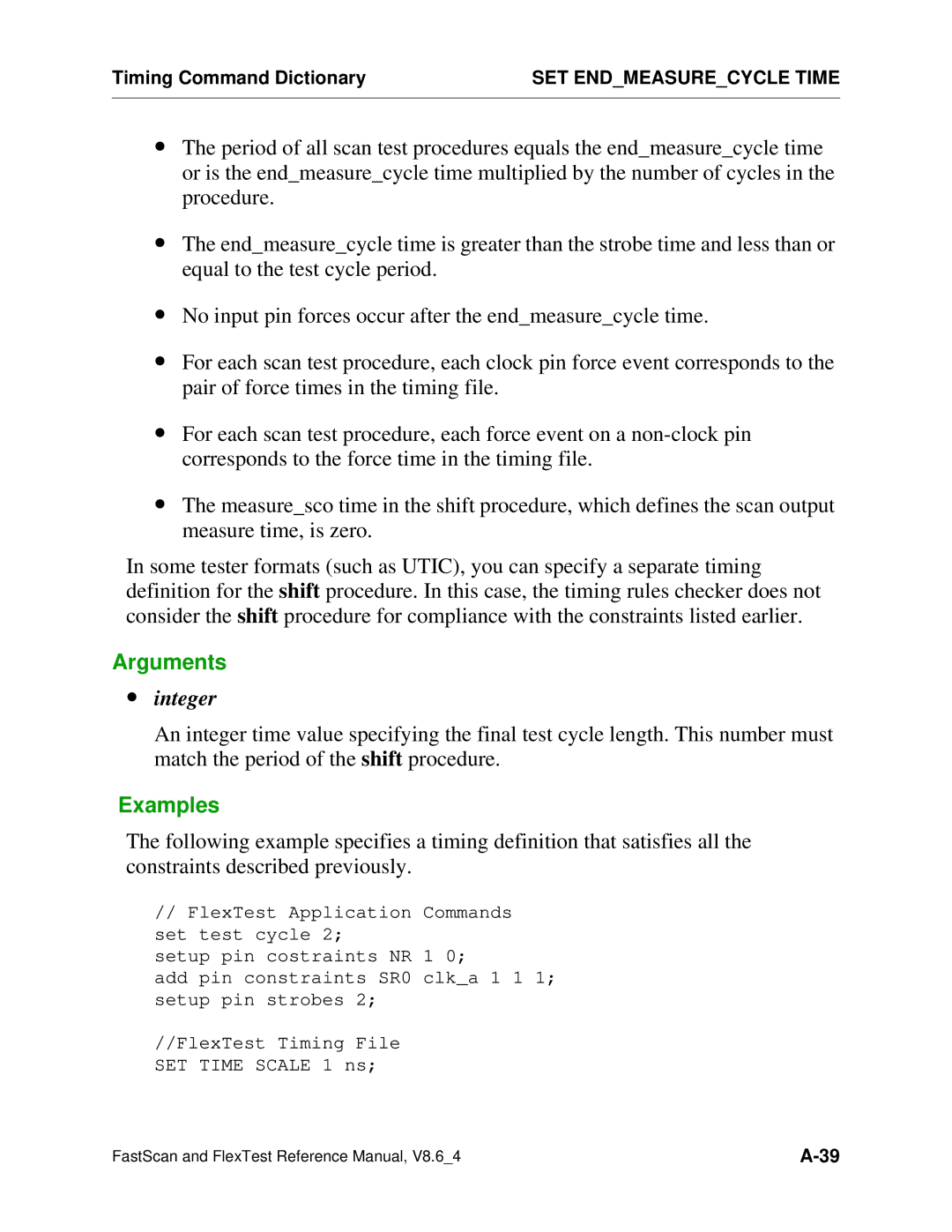 Mentor v8.6_4 manual FlexTest Timing File SET Time Scale 1 ns 