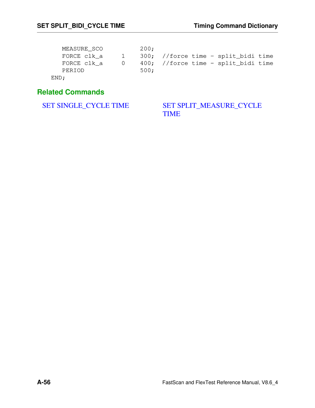 Mentor v8.6_4 manual Force clka 300 Force time splitbidi time 400 