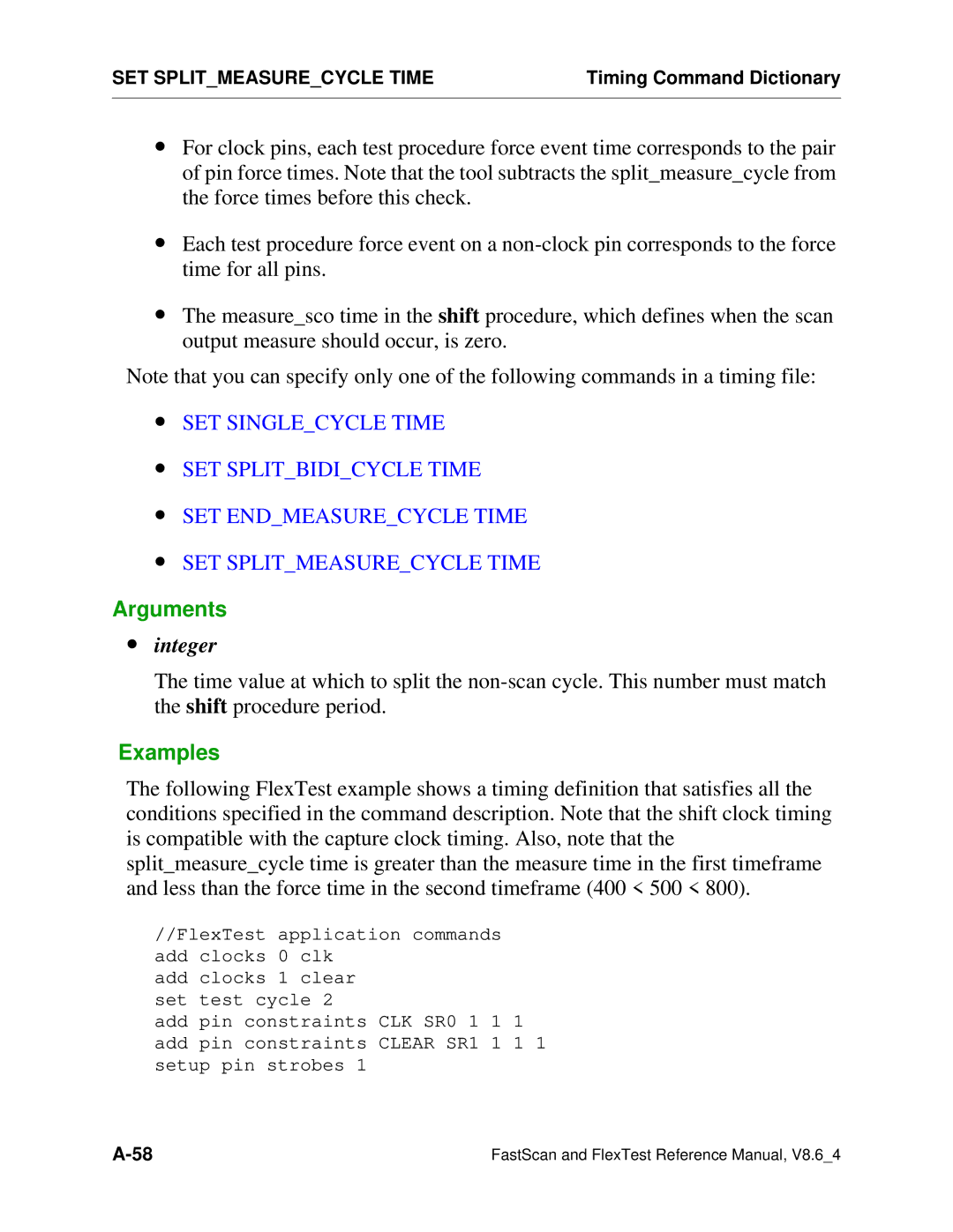 Mentor v8.6_4 manual FlexTest application commands add clocks 0 clk 