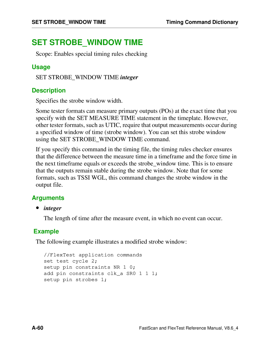 Mentor v8.6_4 manual Following example illustrates a modified strobe window 