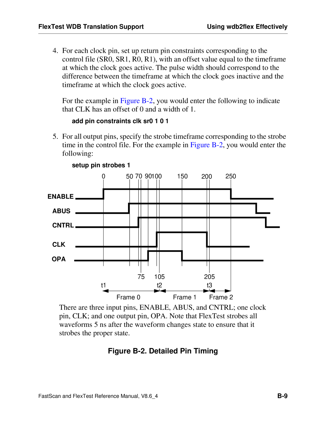 Mentor v8.6_4 manual Figure B-2. Detailed Pin Timing 