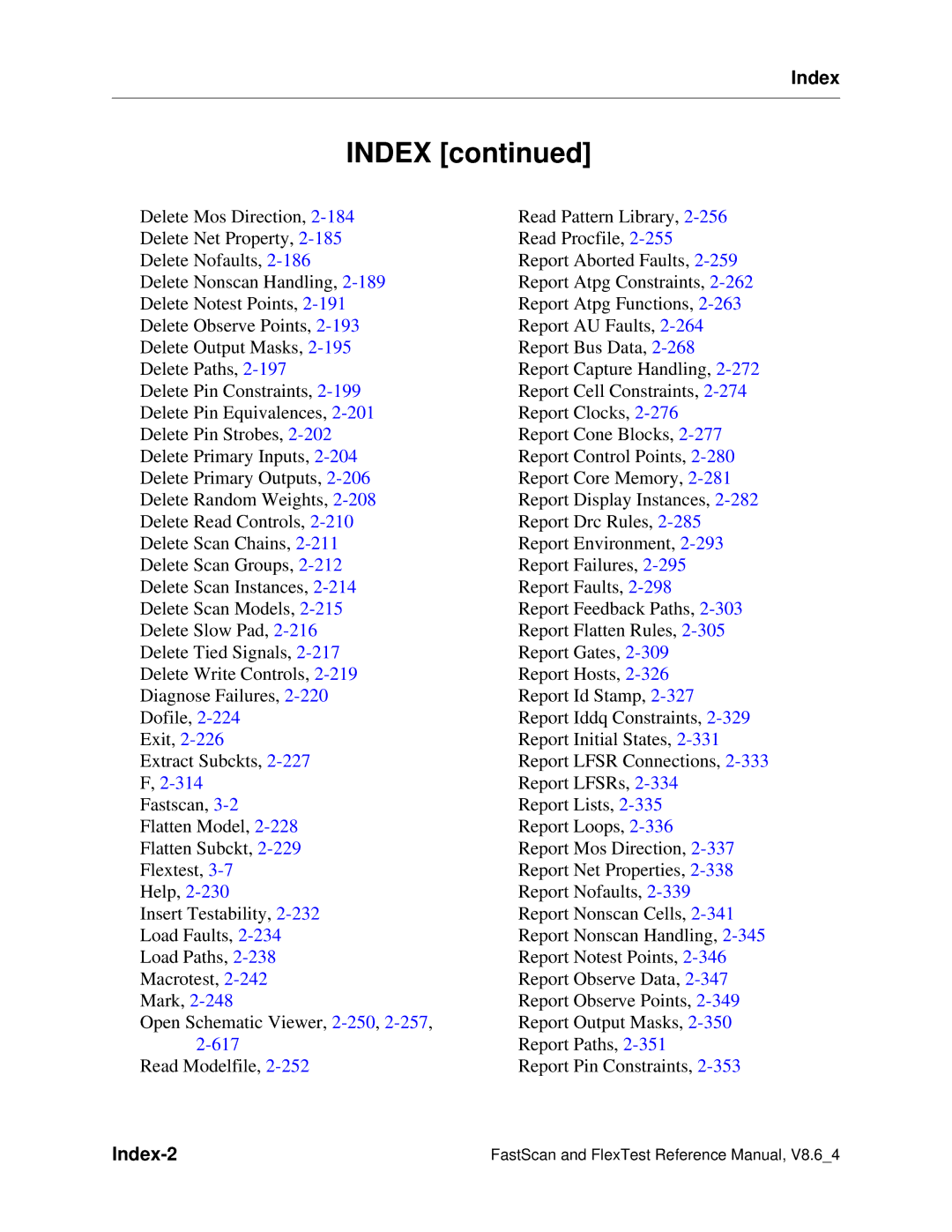 Mentor v8.6_4 manual Index 