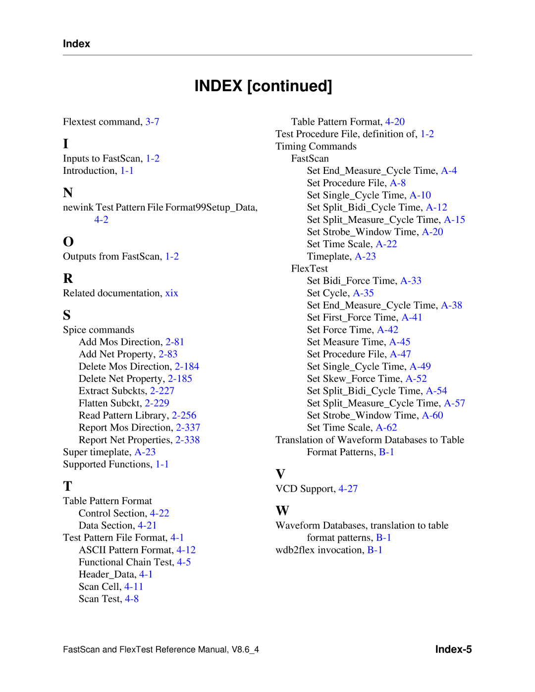 Mentor v8.6_4 manual Index-5 