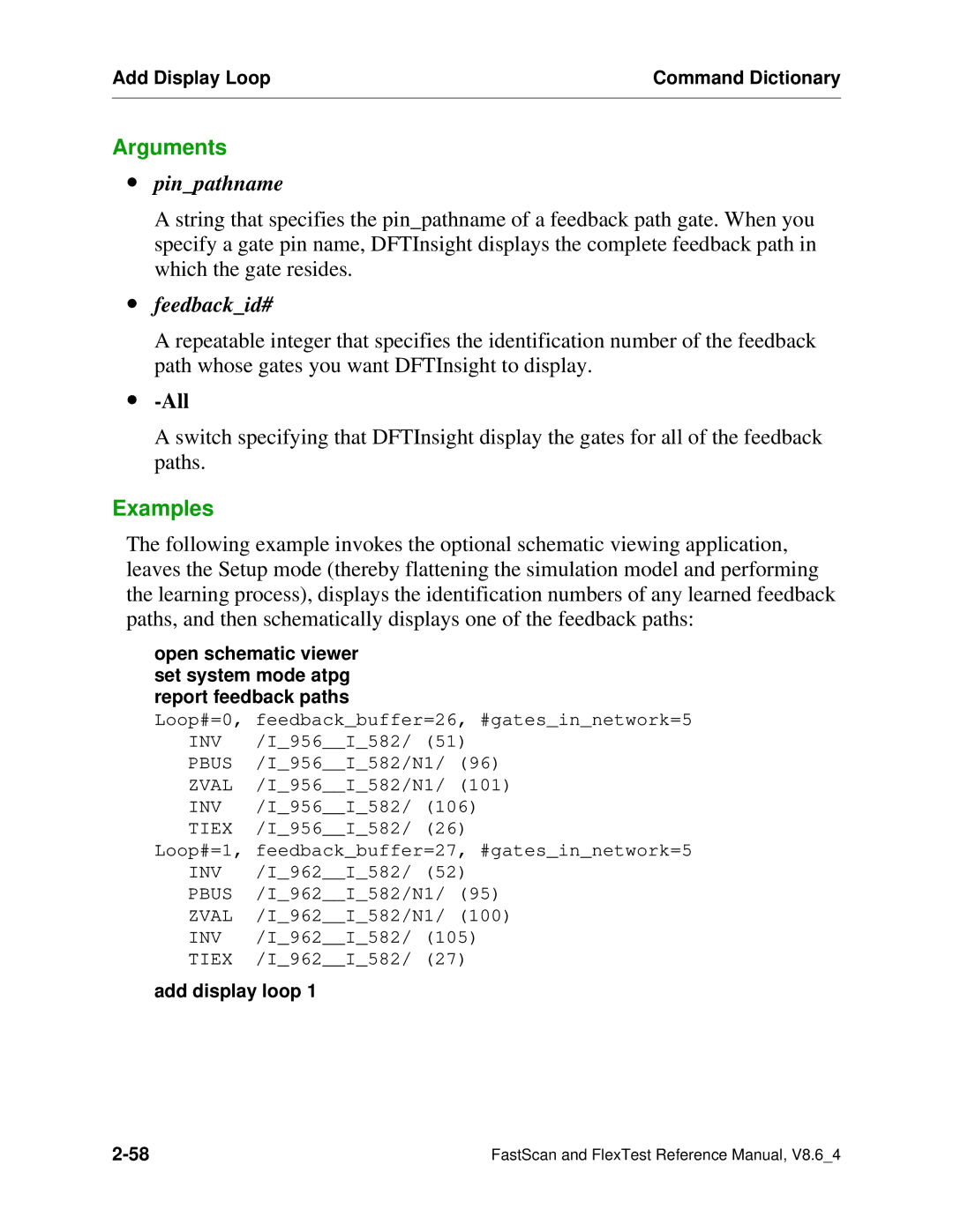 Mentor v8.6_4 manual ∙ pinpathname, ∙ feedbackid# 