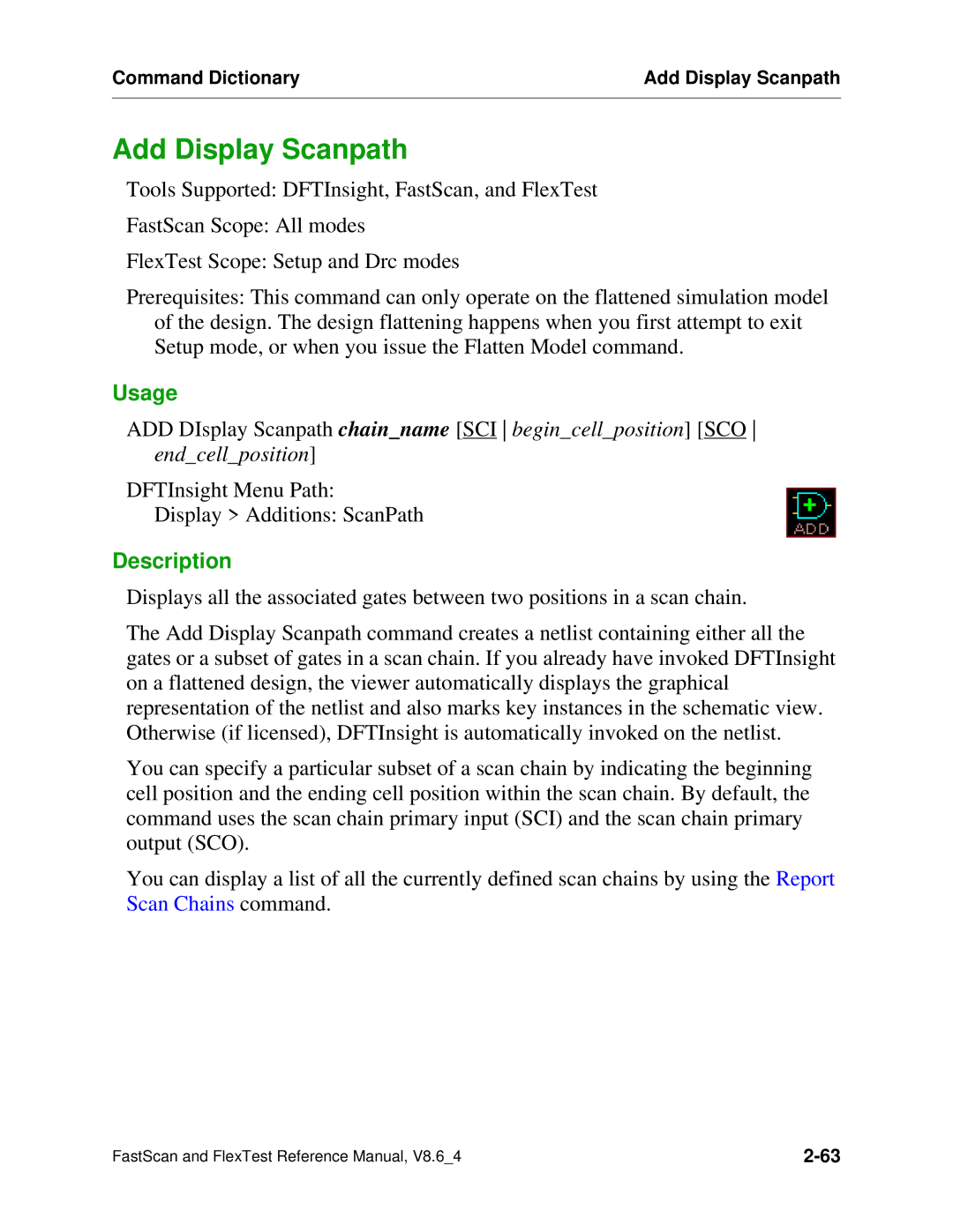 Mentor v8.6_4 manual Add Display Scanpath 