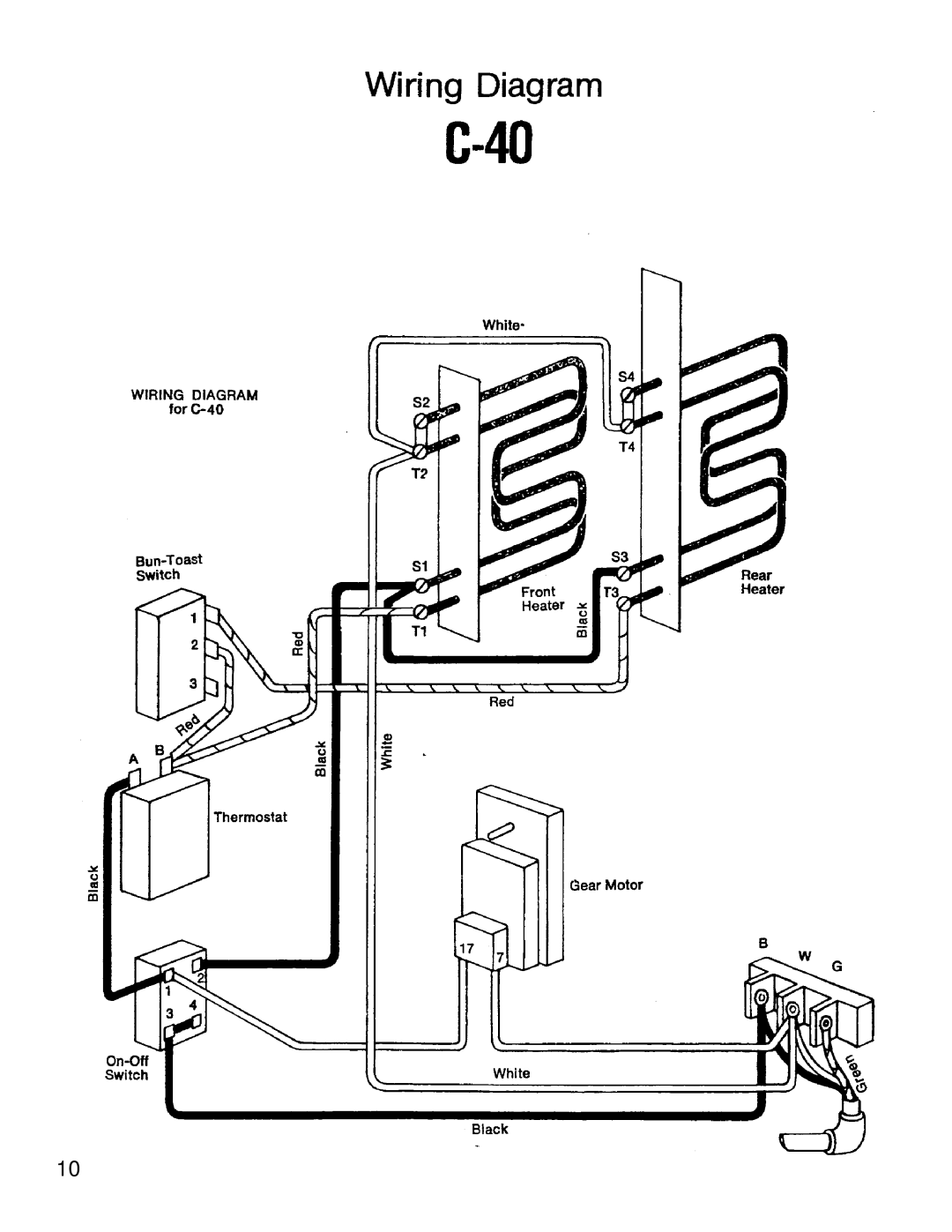 Merco Savory C-40 manual 