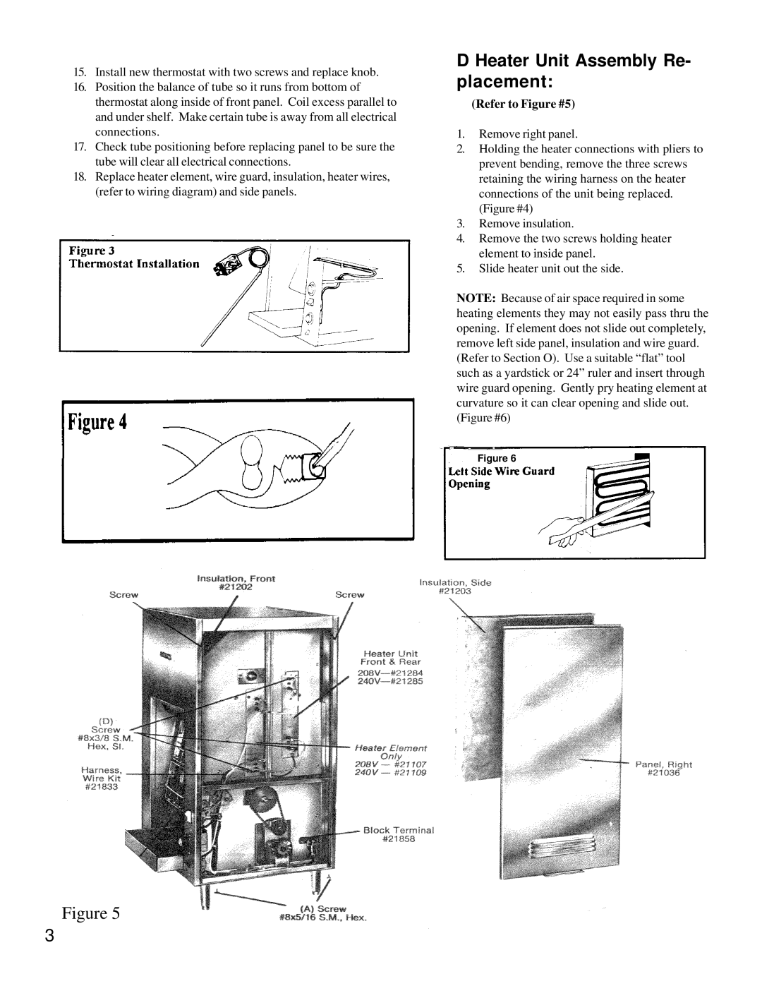 Merco Savory C-40 manual Heater Unit Assembly Re- placement, Refer to Figure #5 