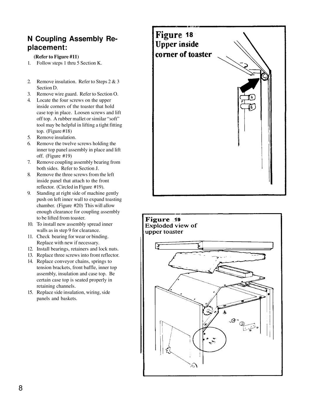 Merco Savory C-40 manual Coupling Assembly Re- placement 