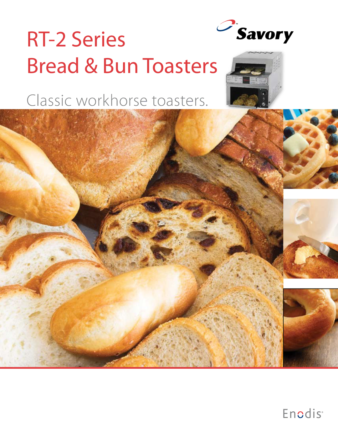 Merco Savory manual RT-2 Series Bread & Bun Toasters 