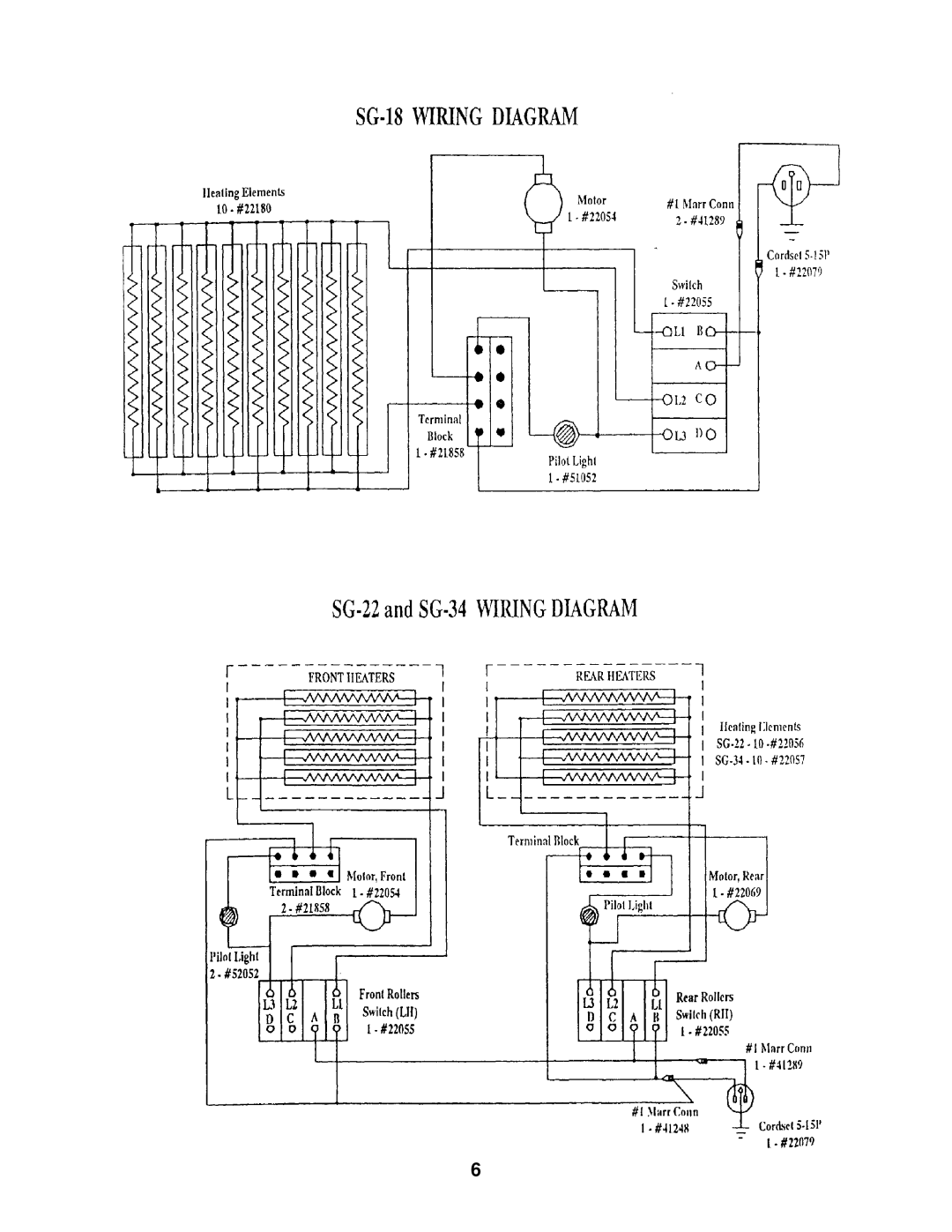 Merco Savory SG-22 service manual 