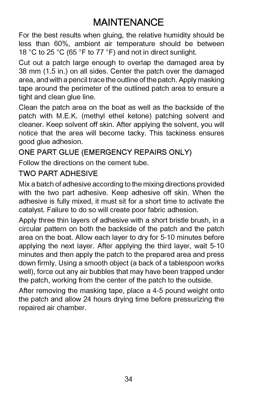 Mercury Marine 898393001 manual Maintenance 