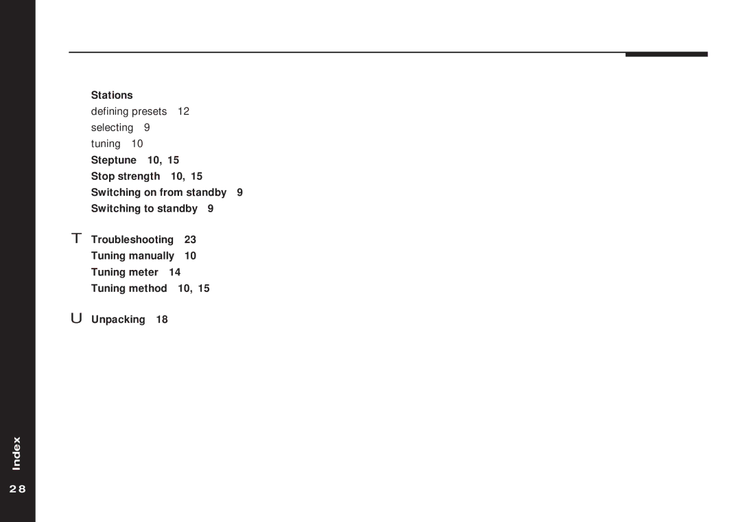 Meridian America 504 manual Stations 