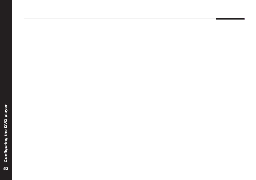 Meridian America 586 manual Configuring the DVD player 