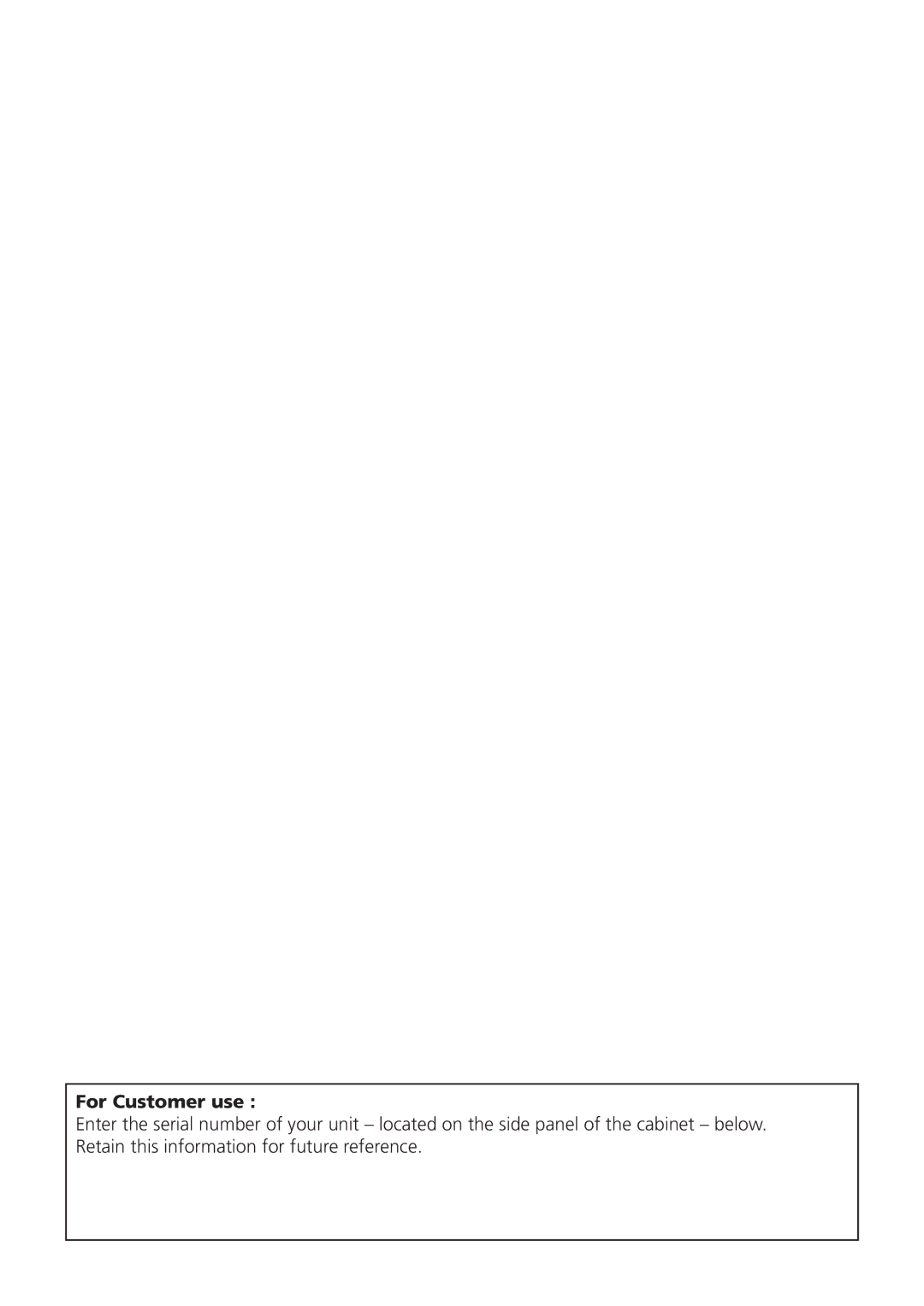 Meridian America D-ILA 1080MF1 operation manual For Customer use 