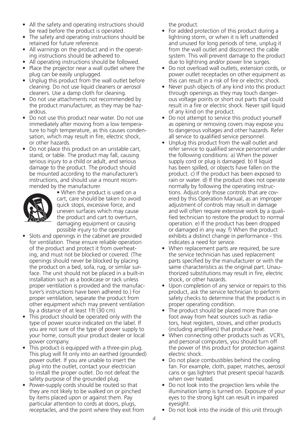 Meridian America D-ILA 1080MF1 operation manual Product 