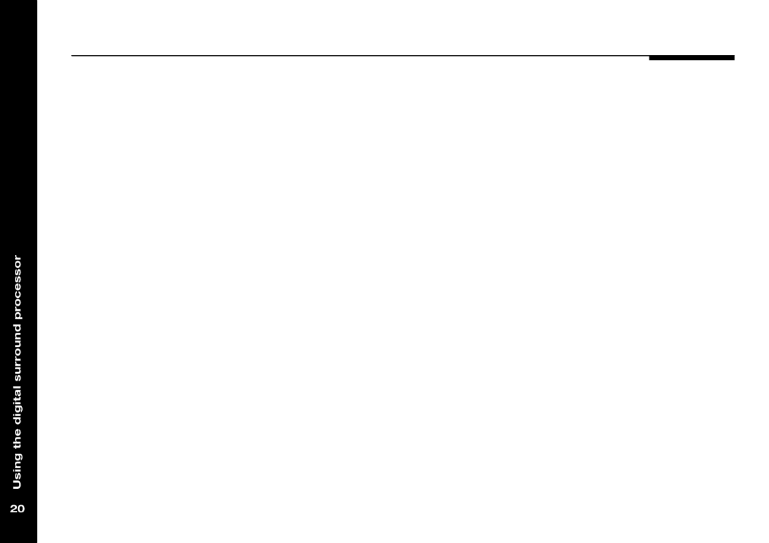 Meridian Audio 565 manual Using the digital surround processor 