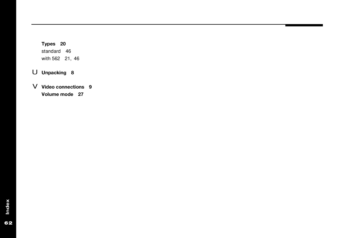 Meridian Audio 565 manual Types 