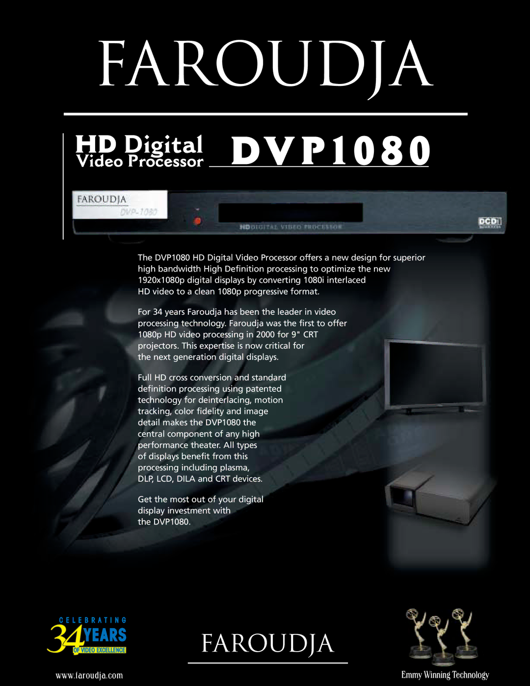 Meridian Audio DVP 1080 manual HD Digital DVP1080, Video Processor 