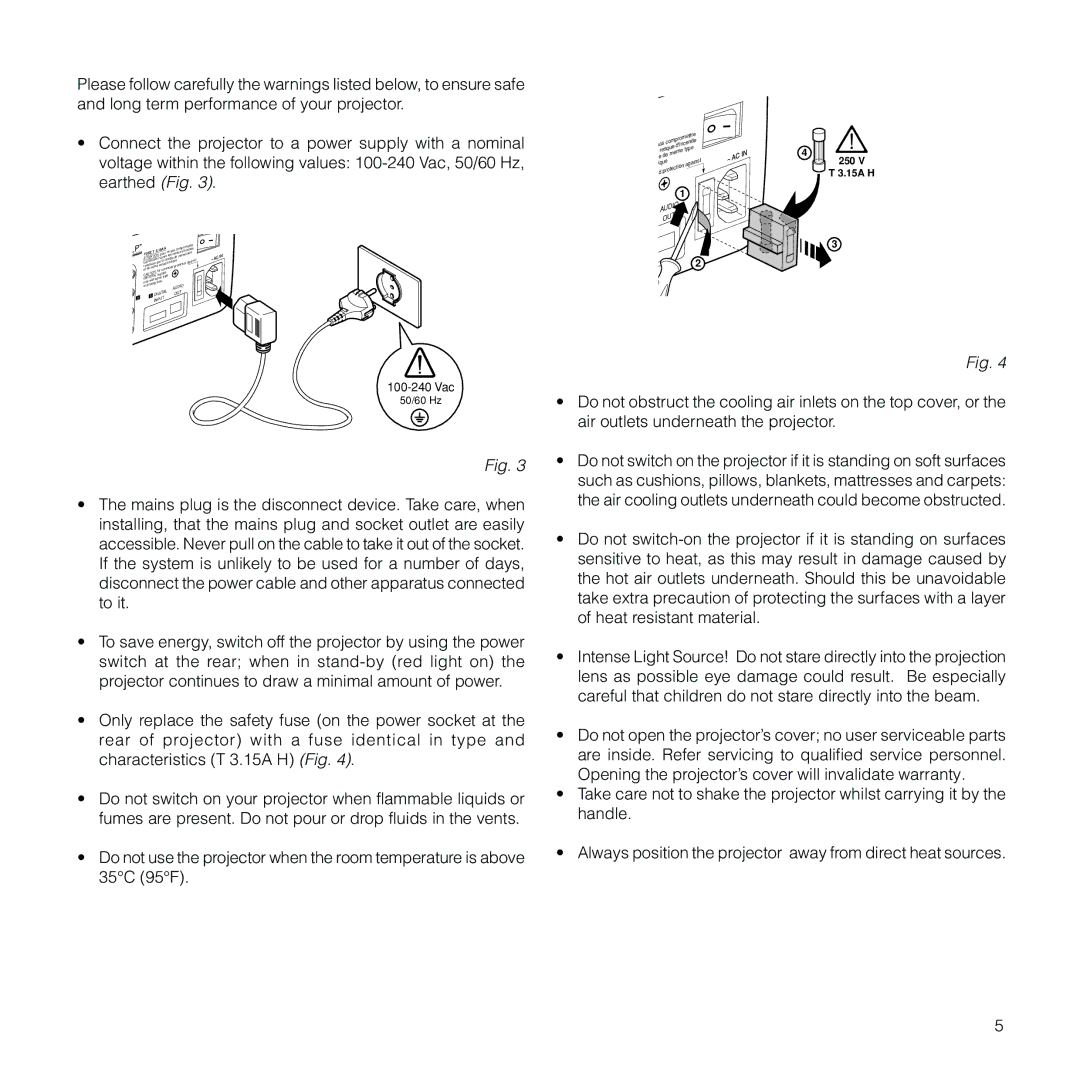 Meridian Audio FDP-DLPHD20 installation manual 100-240 Vac 