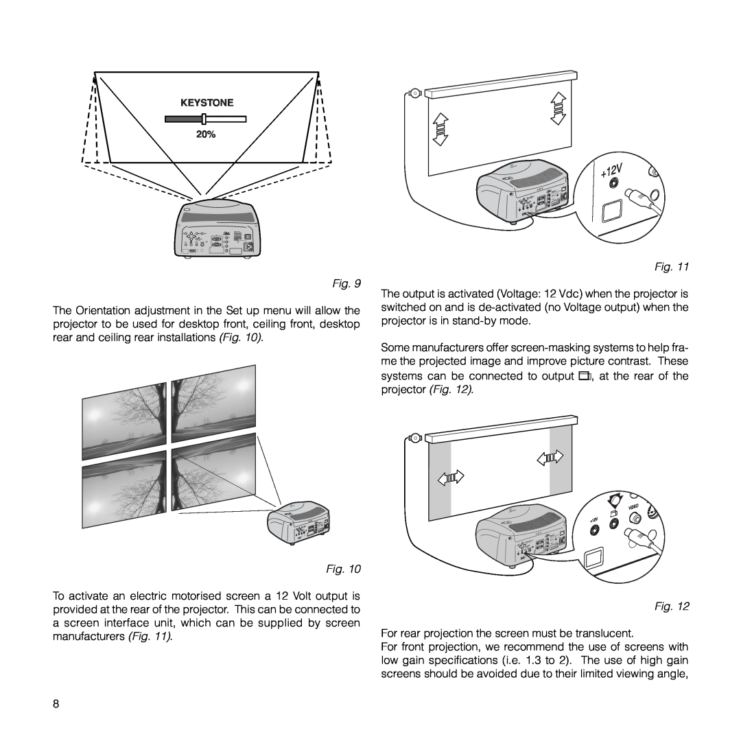 Meridian Audio FDP-DLPHD20 installation manual For rear projection the screen must be translucent 