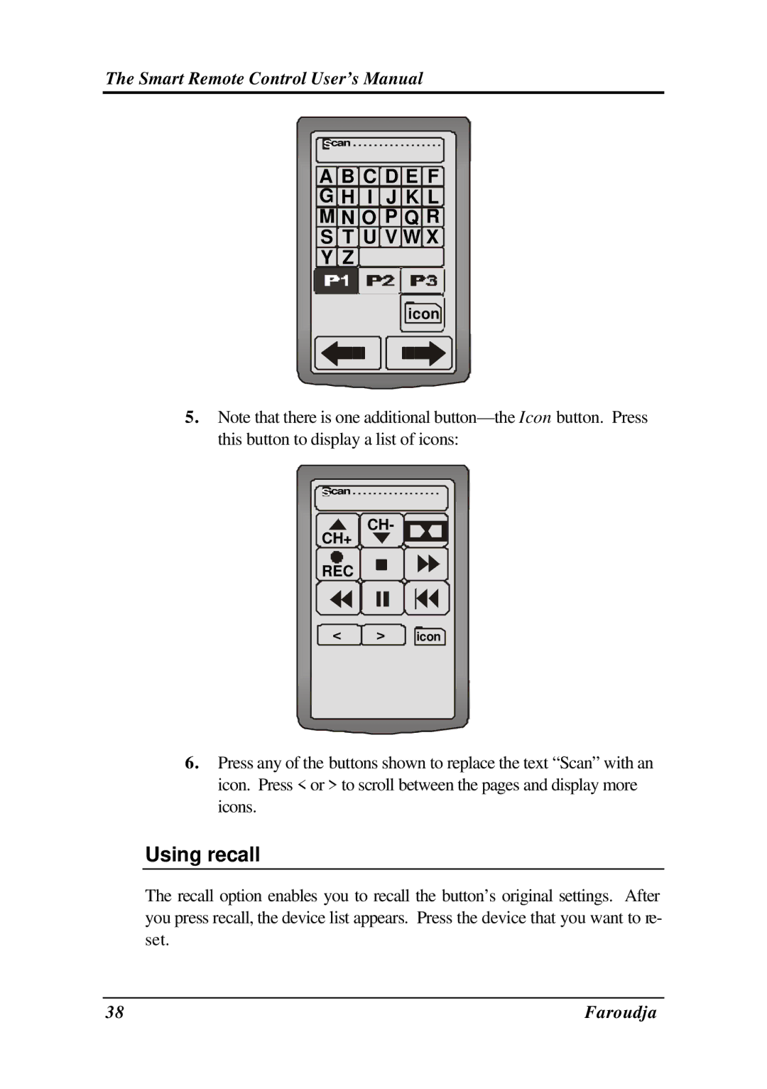 Meridian Audio SRC-2010 operation manual Using recall 