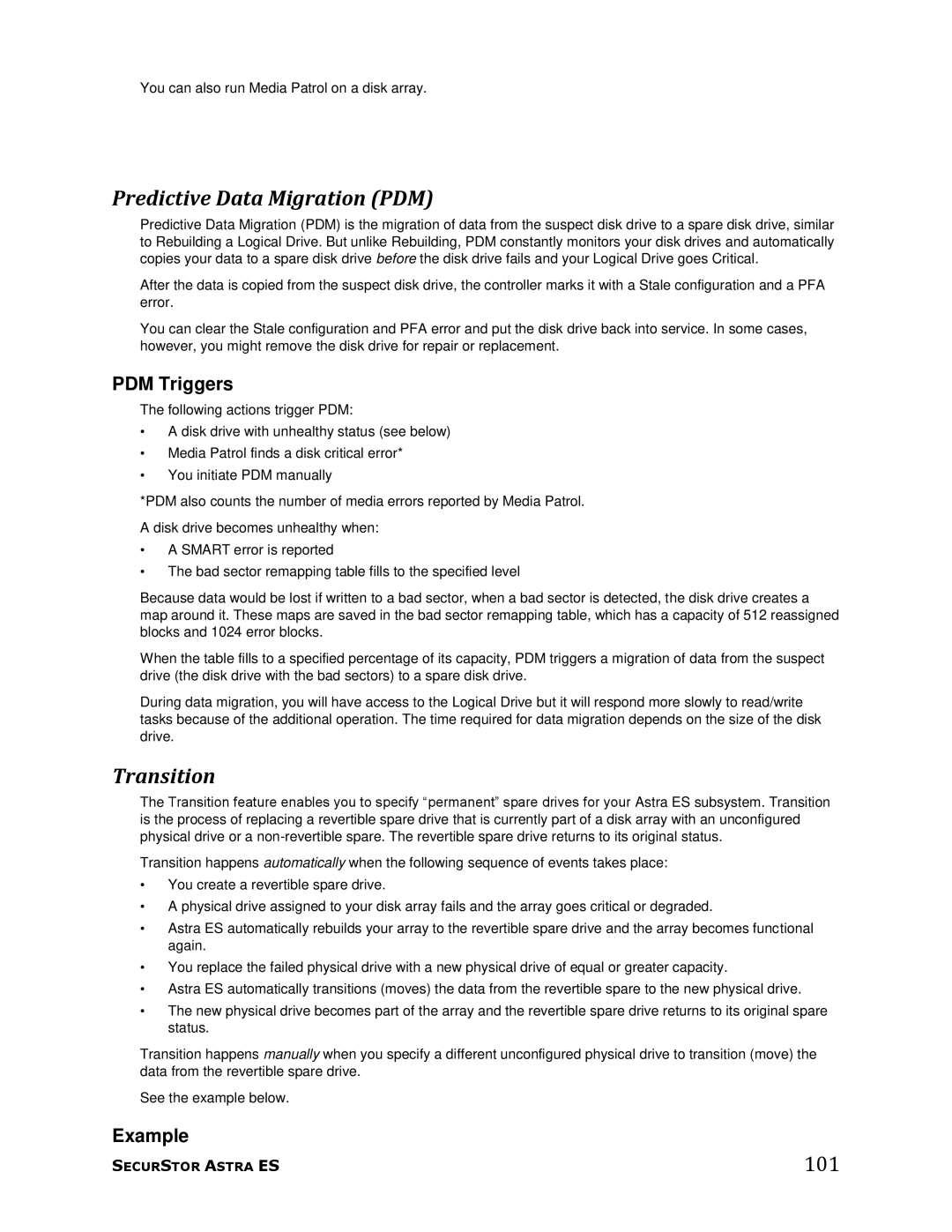 Meridian Data manual Predictive Data Migration PDM, Transition, 101, PDM Triggers, Example 