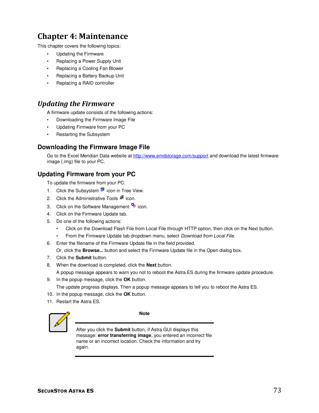 Meridian Data 1 manual Maintenance 