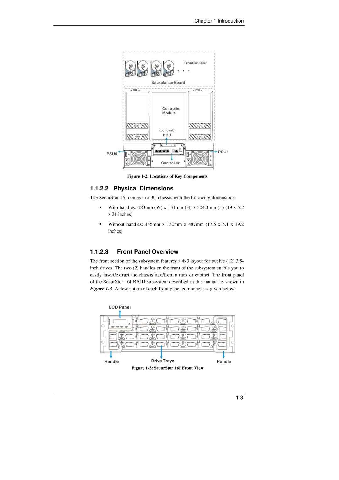 Meridian Data 16i manual Physical Dimensions, Front Panel Overview 