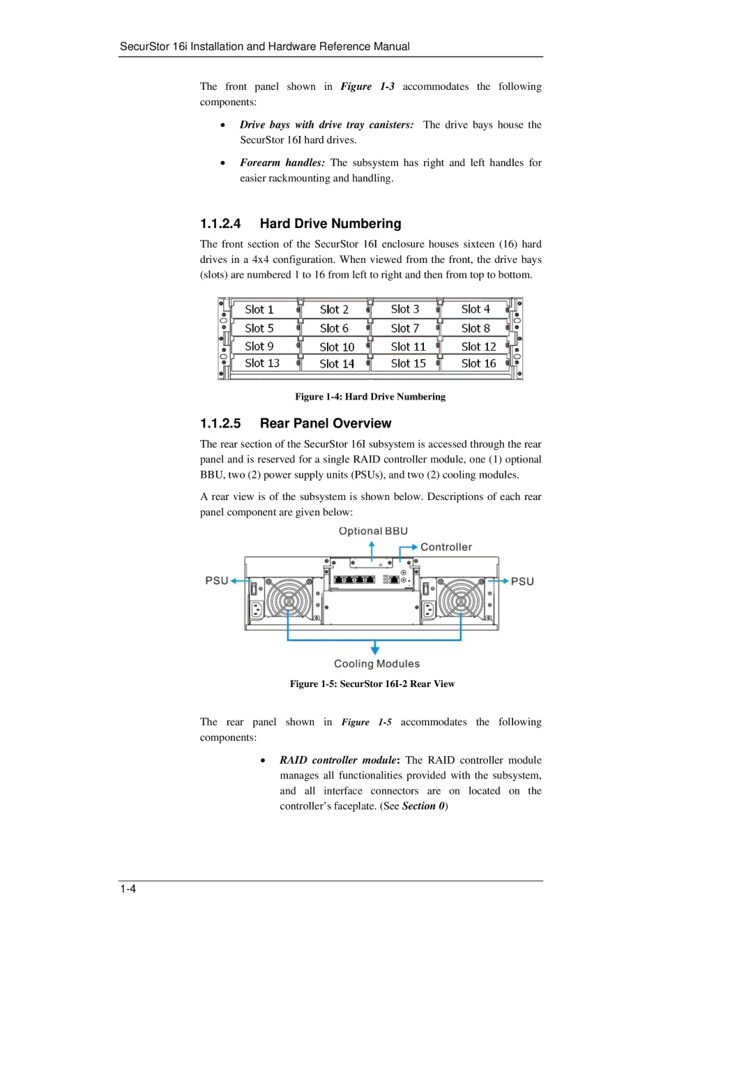 Meridian Data 16i manual Hard Drive Numbering, Rear Panel Overview 