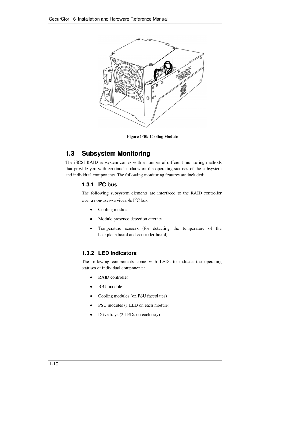 Meridian Data 16i manual 1 I2C bus, LED Indicators 