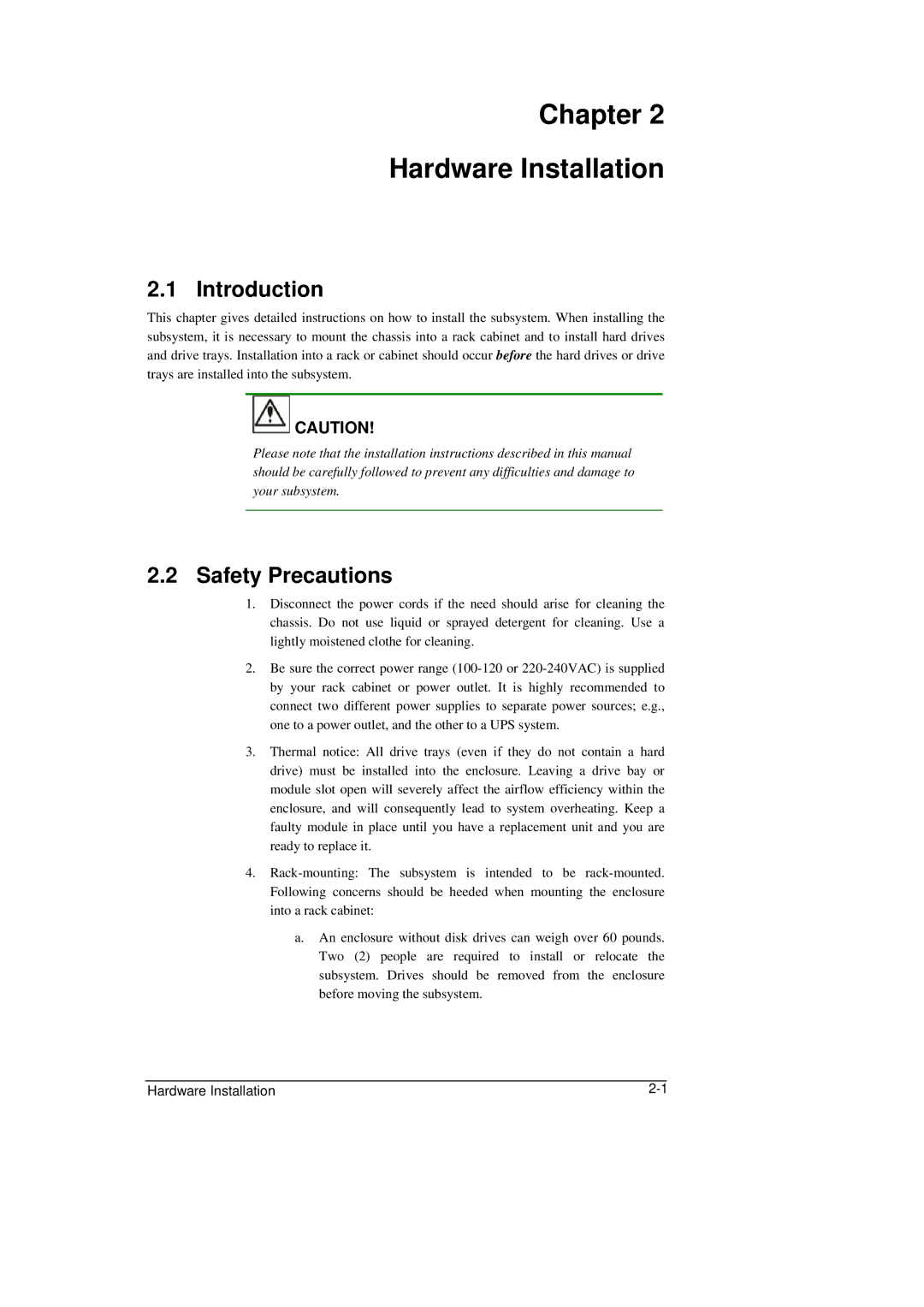 Meridian Data 16i manual Chapter Hardware Installation, Introduction 