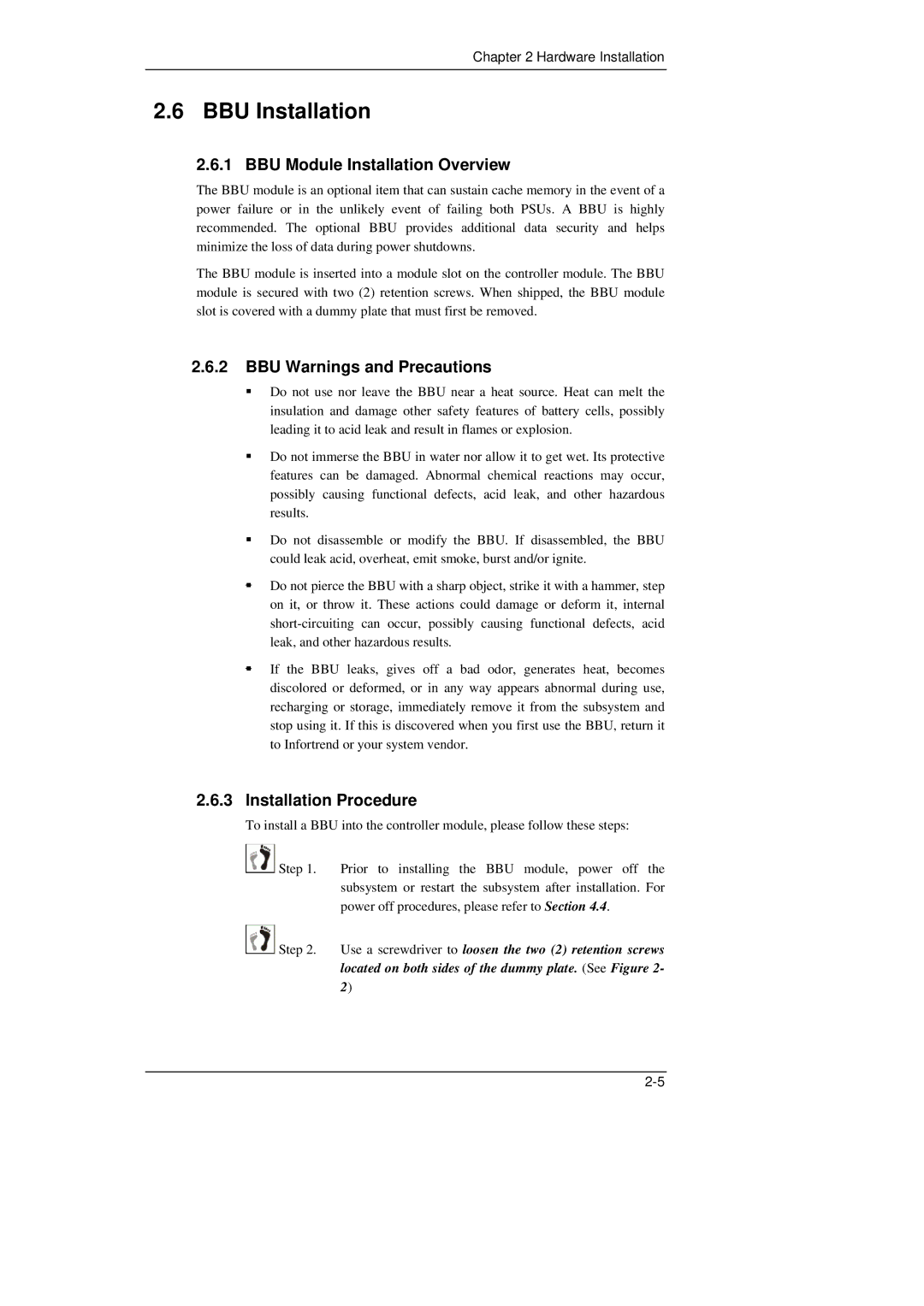 Meridian Data 16i BBU Installation, BBU Module Installation Overview, BBU Warnings and Precautions, Installation Procedure 