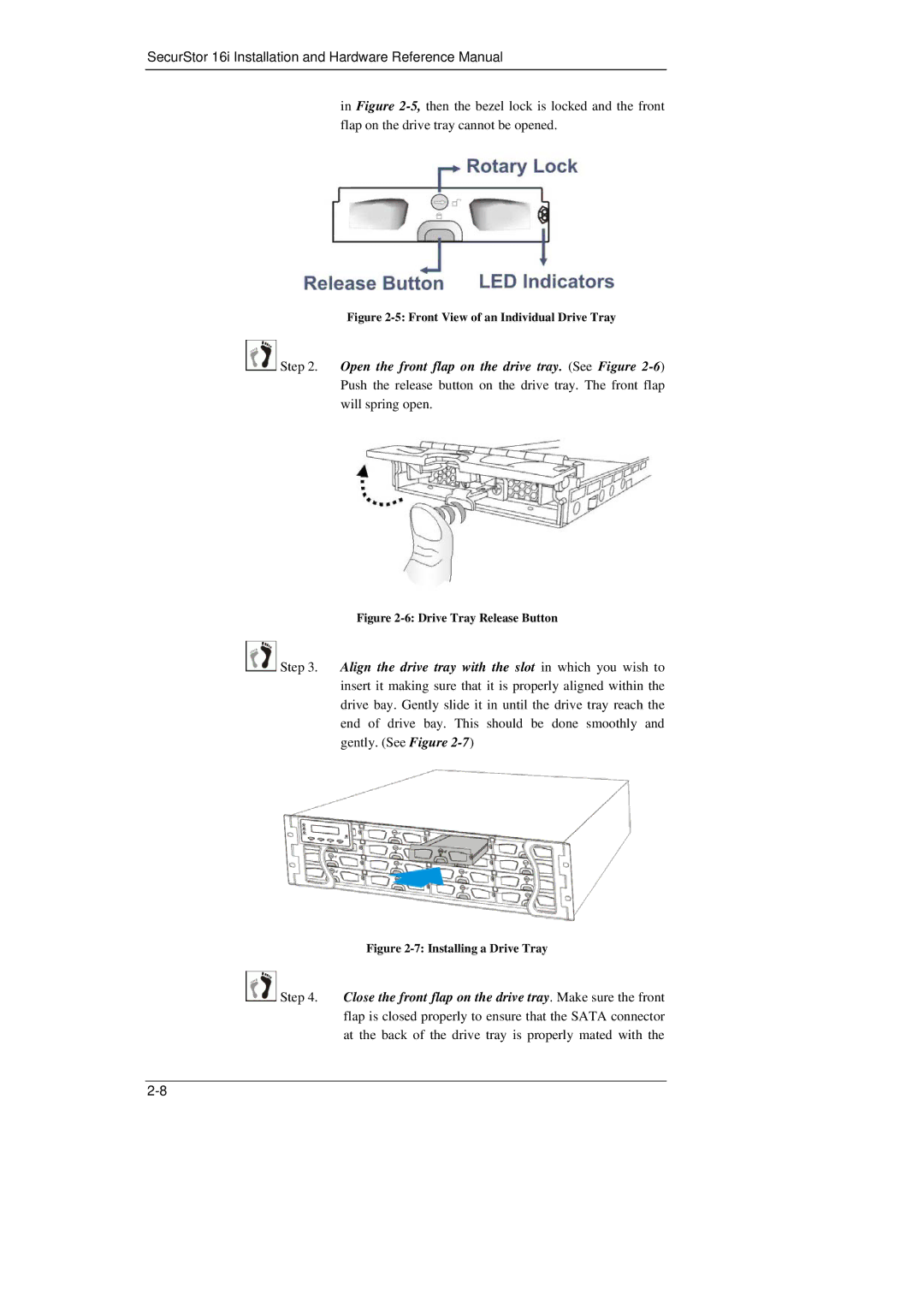 Meridian Data 16i manual Front View of an Individual Drive Tray 