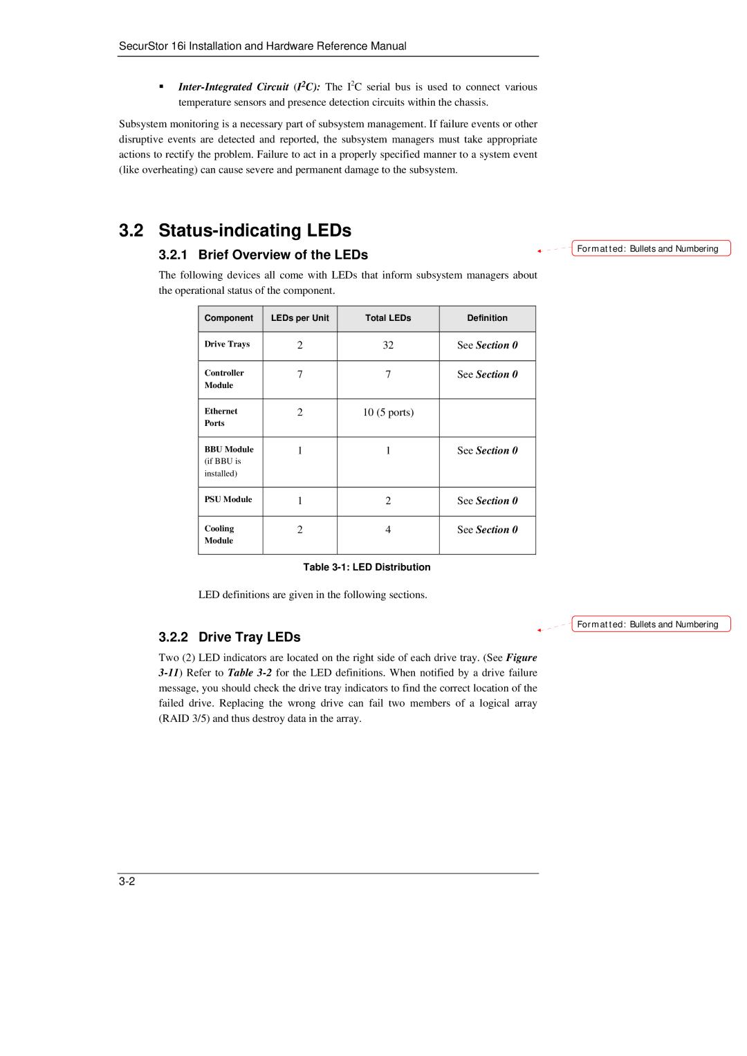 Meridian Data 16i manual Status-indicating LEDs, Brief Overview of the LEDs, Drive Tray LEDs 