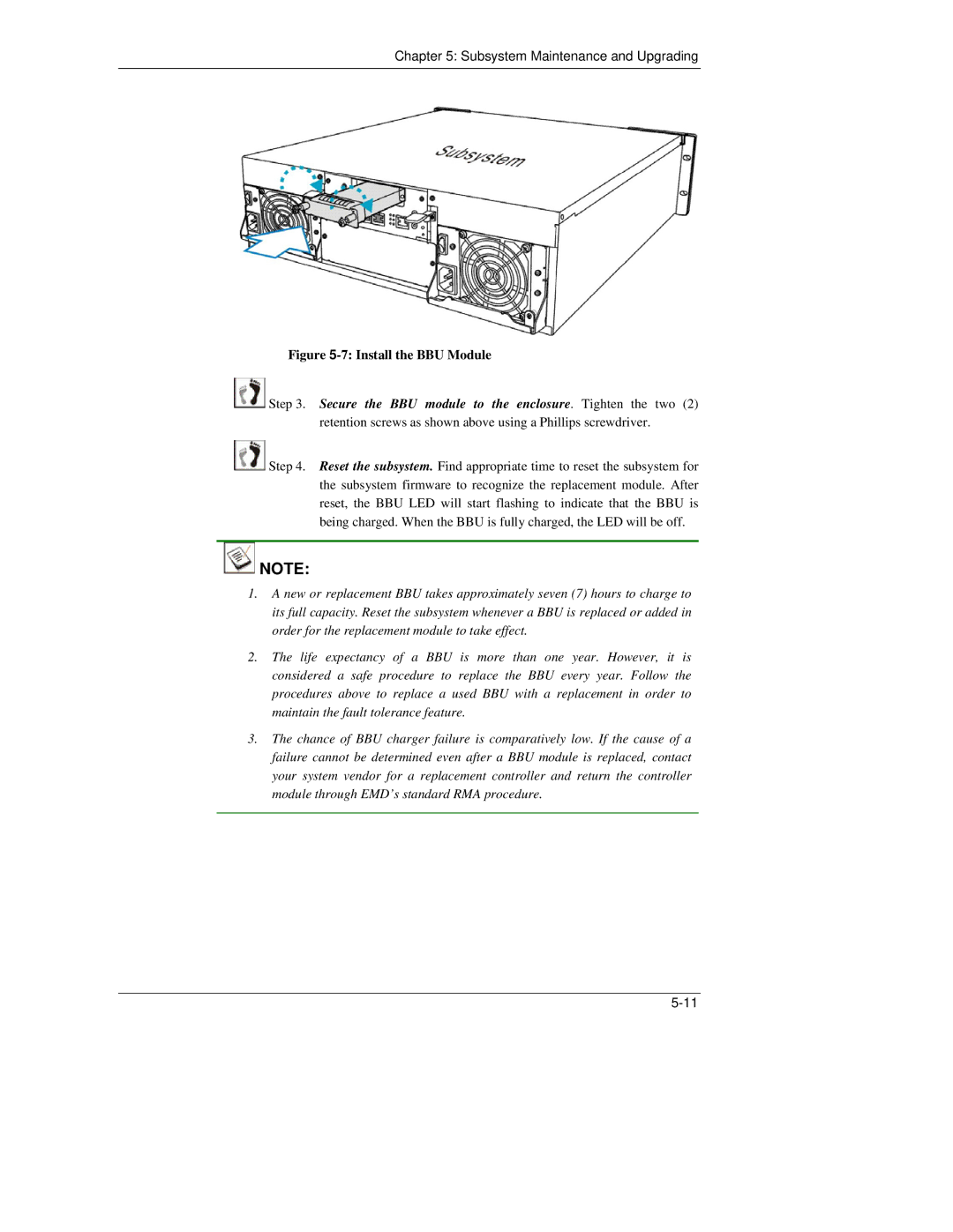 Meridian Data 16i manual Install the BBU Module 