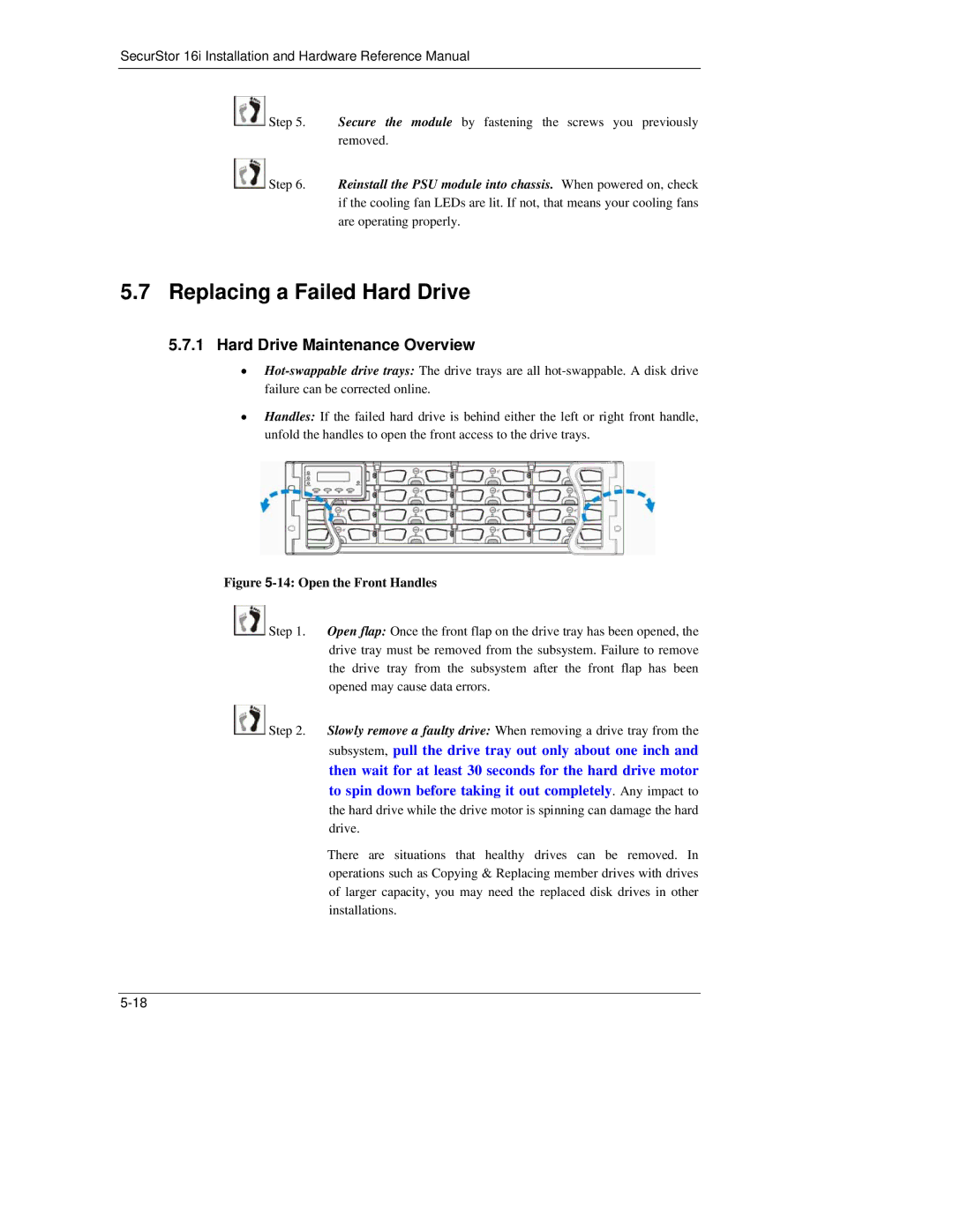 Meridian Data 16i manual Replacing a Failed Hard Drive, Hard Drive Maintenance Overview 