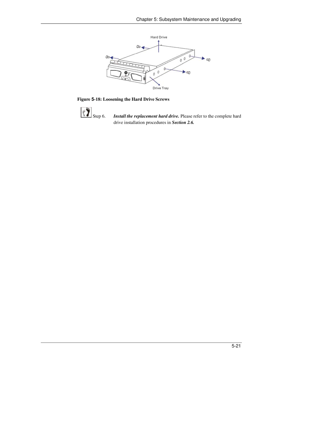 Meridian Data 16i manual Loosening the Hard Drive Screws 