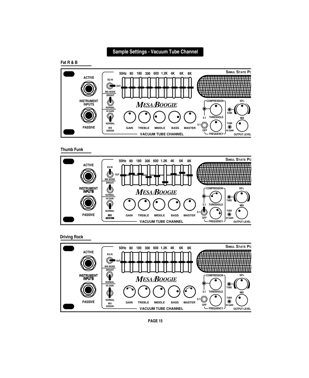 Mesa/Boogie M 2000 owner manual ESA Boogie 