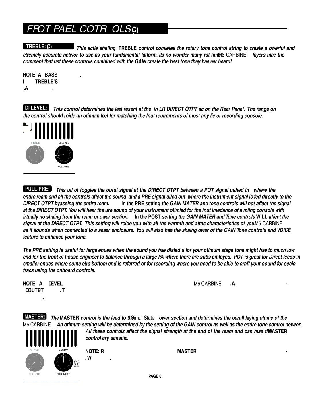 Mesa/Boogie M6 owner manual Pull-Mute 