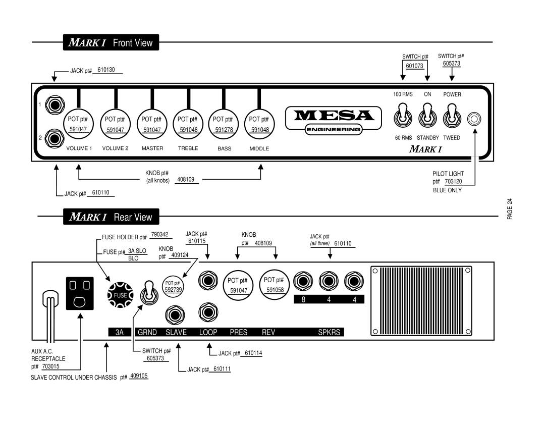 Mesa/Boogie MARK 1 owner manual Mark 