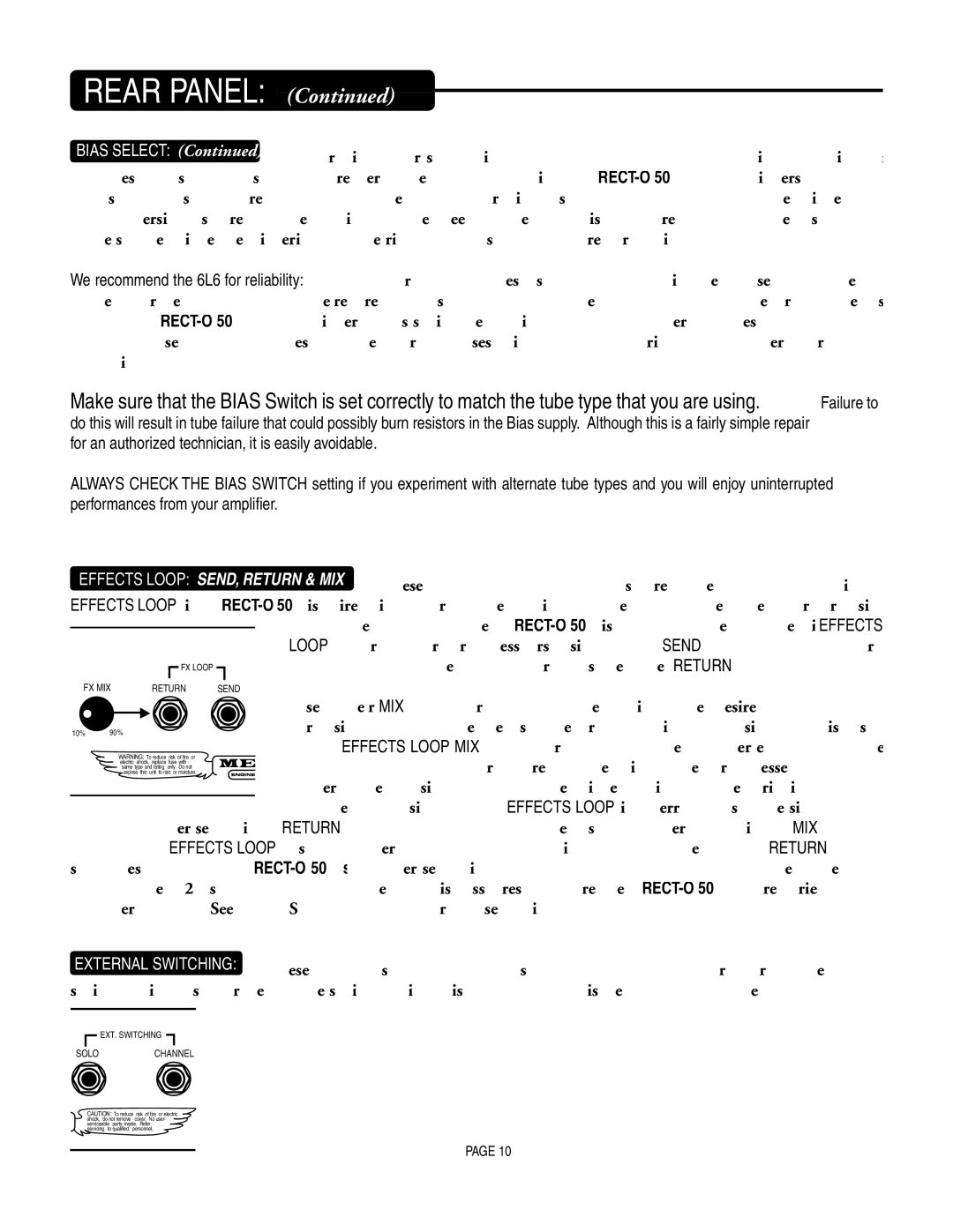 Mesa/Boogie pmn owner manual Rear Panel 