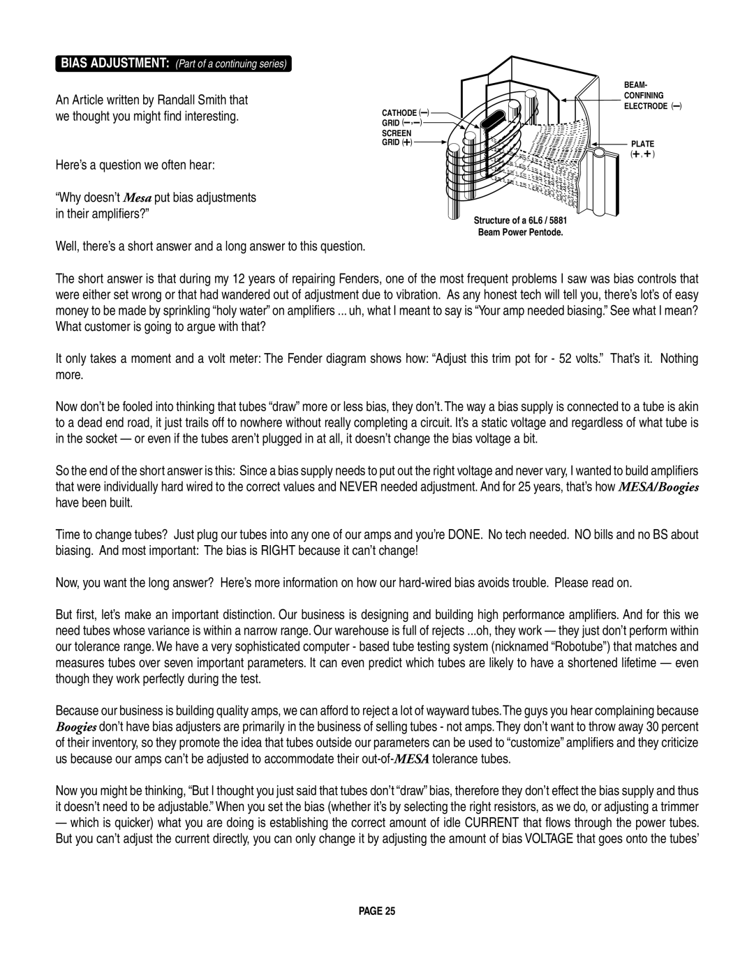 Mesa/Boogie pmn owner manual More 