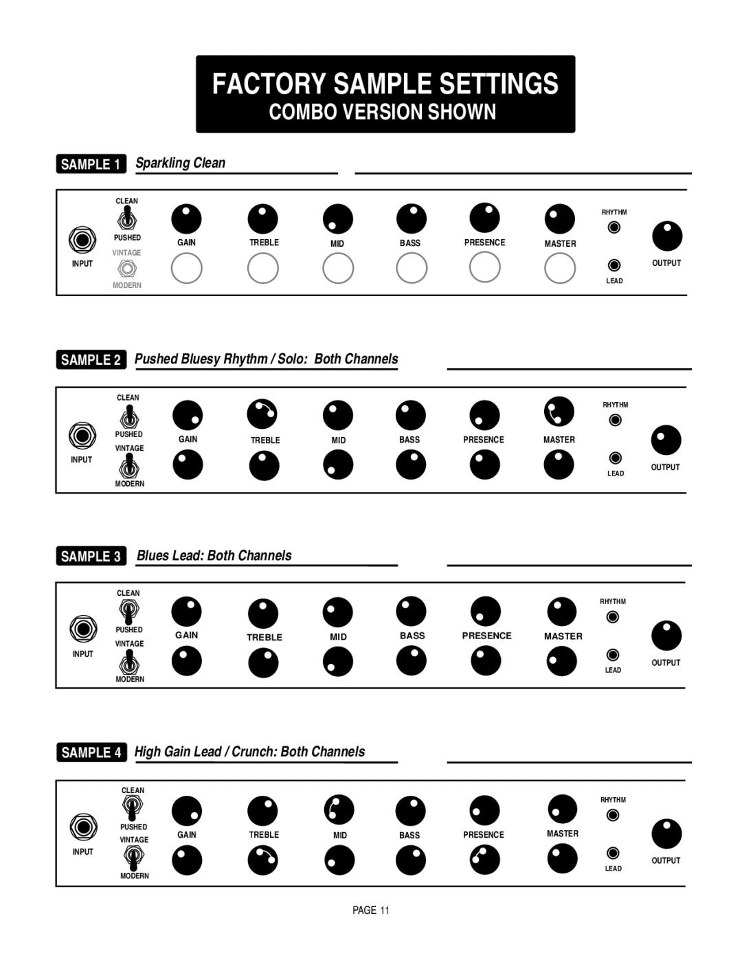 Mesa/Boogie RECT-O-VERB 50, SOLO 50 owner manual Combo Version Shown 