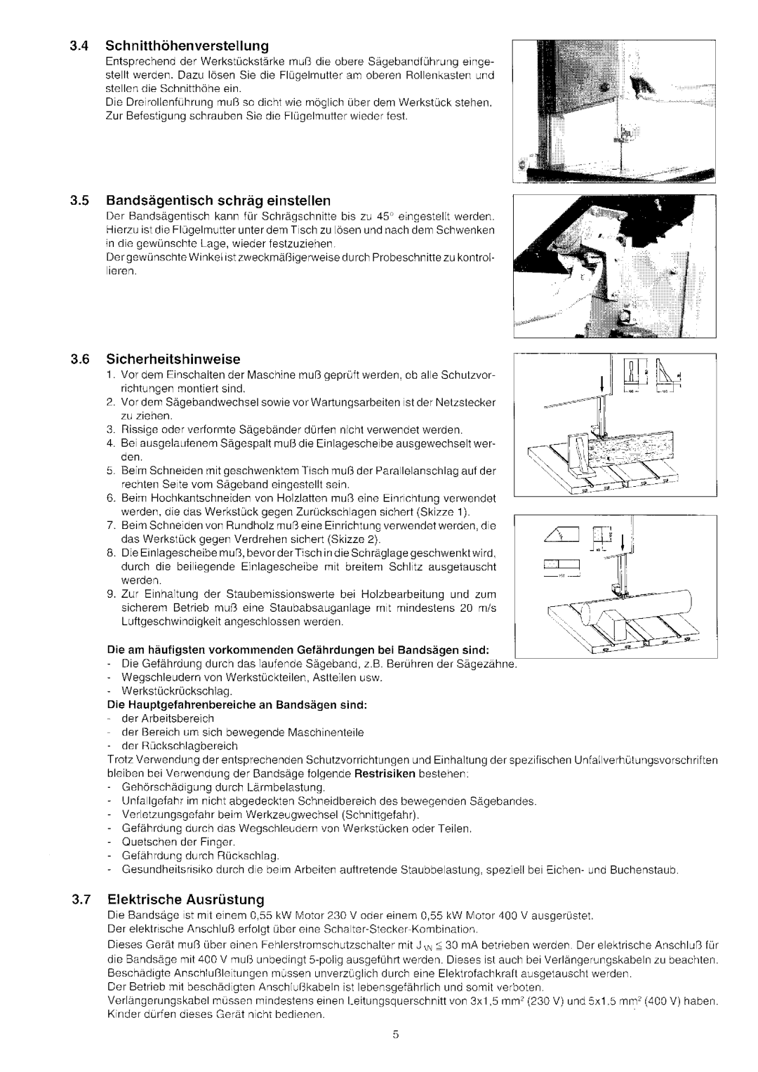 Metabo BAS 315/4 GWN 55, BAS 315/4 GDN 55 manual 