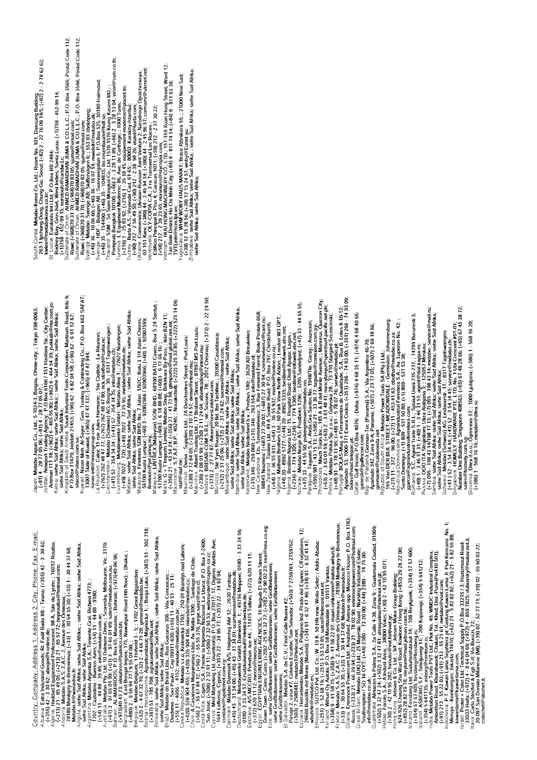 Metabo DS 1610 operating instructions 