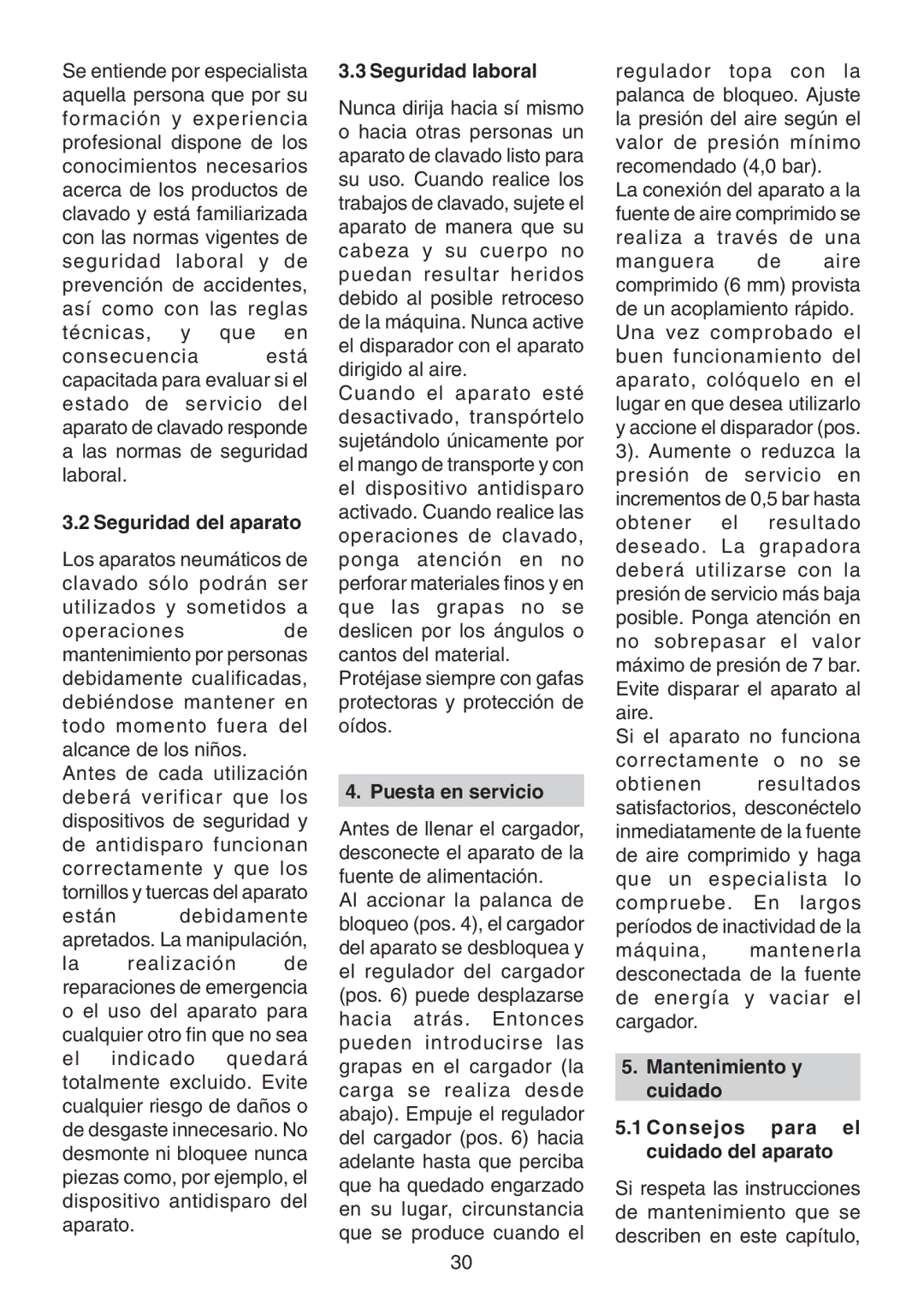 Metabo KG 80 Seguridad del aparato, Seguridad laboral, Puesta en servicio, Si el aparato no funciona correctamente o no se 